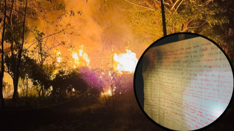 बांग्लादेश में हिंदू का घर जलाया गया, साहा परिवार का बताया जा रहा मकान